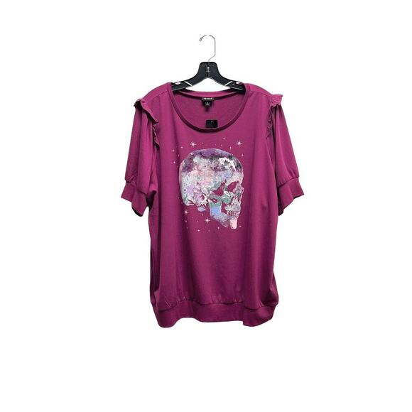 Torrid‎ Graphic Classic Fit Lt Weight French Terry Short Sleeve Sweatshirt - Picture 4 of 8